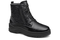 Trzewiki Botki COMFORTABEL 990341-01 H Czarne ocieplane na Haluksy