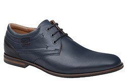 Półbuty wizytowe CONHPOL C-6507 Granatowe