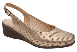 Czółenka Sandały AXEL Comfort 1512 Platynowe