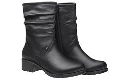 Botki AXEL Comfort 4368 H Czarne zimowe ocieplane