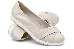 Balerinki CAPRICE 9-22118-170 H Ecru Beżowe