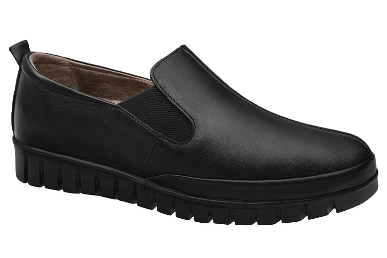 Półbuty na haluksy LORETTA VITALE OLGA-5 Czarne Analine | Sklep