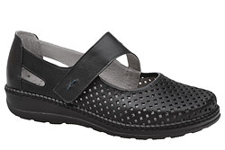 Półbuty na rzepy AXEL Comfort 1879 H Czarne