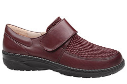 Półbuty AXEL Comfort 1206 Rubinowe H na rzepy