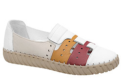 Komfortowe Półbuty Mokasyny LORETTA VITALE BB/5331 Białe