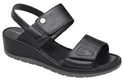 Sandały CAPRICE 9-28251-022 Czarne na rzepy