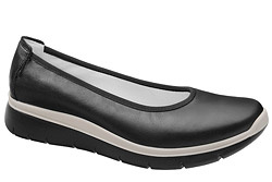 Włoskie Półbuty Baleriny IMAC 706100 Czarne Extra Wide