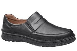 Półbuty Mokasyny ŁUKBUT 953 K Czarne XXL wsuwane