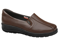 Półbuty Mokasyny AXEL Comfort 1525 H Brąz BLK wsuwane