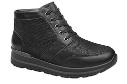 Trzewiki Botki WALDLAUFER 807801 202 M Sarah-Soft Czarne na zamek