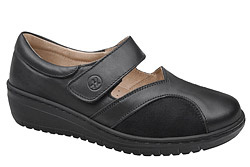 Półbuty HELIOS Komfort 425 Czarne na Haluksy