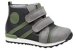 Trzewiki KORNECKI 6477 Grafitowe nieocieplane na rzepy