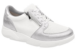 Półbuty WALDLAUFER 668K02 403 K Funky-Soft Białe Srebrne