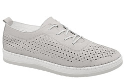 Komfortowe Półbuty LORETTA VITALE YN/30110 Popielate