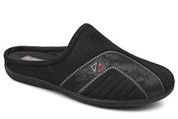 Kapcie SANITAL FLEX LC9865 H Czarne Pantofle domowe Ciapy