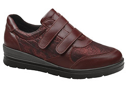 Półbuty COMFORTABEL 940198-41 Bordowe na Haluksy rzepy