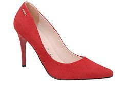 Czółenka Szpilki OLEKSY 1843-A75 Rubinowe
