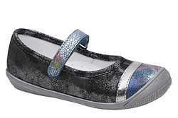 Półbuty Balerinki KORNECKI 4932 Grafitowe na rzepy