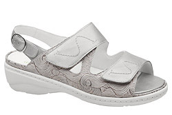 Sandały WALDLAUFER 642001 207 K Kiana Stein Taupe na rzepy