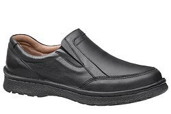 Półbuty Mokasyny ŁUKBUT 946 K Czarne XXL wsuwane