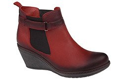 Botki na koturnie LANQIER 35C383 Red