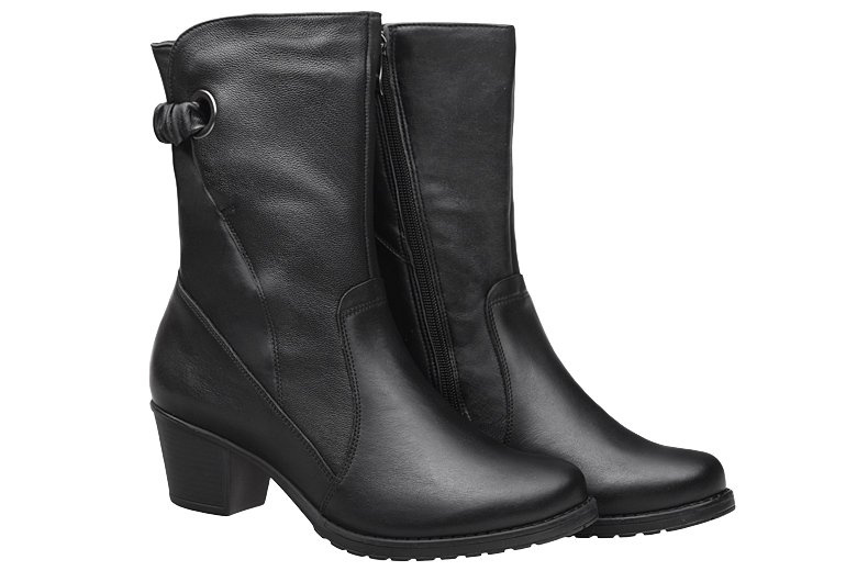 Kozaki AXEL Comfort 4369 H Czarne ocieplane na Haluksy Kosela