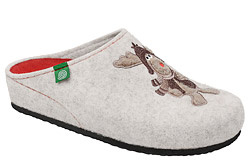 Kapcie Dr BRINKMANN 320016-81 OffWhite Ecru Pantofle domowe Ciapy