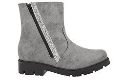 Kozaczki Botki zimowe KORNECKI 6022 Popielate ocieplane