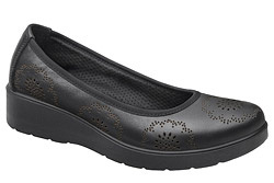 Balerinki IMAC 755470 H Czarne wsuwane Extra Wide