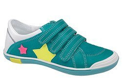 Półbuty BARTEK 65431-22W Turkusowe na rzepy