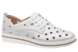 Komfortowe Półbuty LORETTA VITALE 564 Srebrne