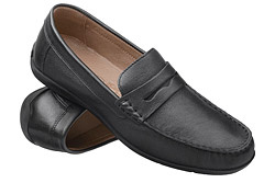 Włoskie Mokasyny IMAC 350450 Czarne wsuwane