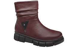 Kozaki AXEL Comfort 4486 H Rubinowe ocieplane na Haluksy