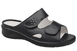 Klapki WALDLAUFER 811503 316 M Merle Czarne na rzepy