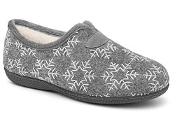 Bambosze SANITAL FLEX L25968X H Popielate Szare Kapcie domowe Ciapy zdrowotne