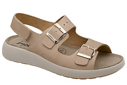 Włoskie Sandały IMAC 757071 H Beżowe Extra Wide