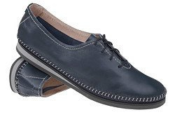 Mokasyny SIMEN 6870 Granatowe sznurowane
