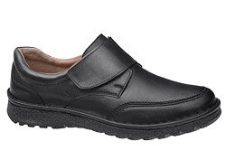 Półbuty ŁUKBUT 952 K Czarne XXL na rzepy