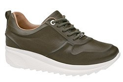 Komfortowe Sneakersy MANITU 850439-7 Oliwkowe