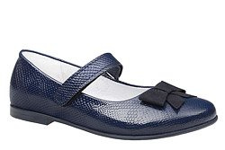 Balerinki na rzepy Lakierki KORNECKI 6097 Granatowe