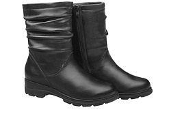 Kozaki Botki AXEL Comfort 4499 H Czarne na Haluksy ocieplane