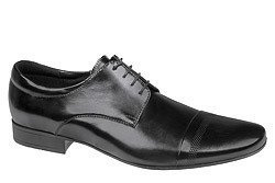 Półbuty wizytowe CONHPOL C-4402-17 Czarne