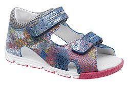 Sandałki dla dziewczynki KORNECKI 4952 Niebieskie Multi