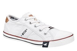 Kultowe Trampki MUSTANG 1099-310-1 Białe