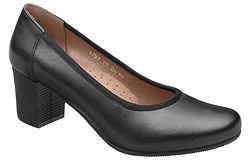 Czółenka na obcasie AXEL Comfort 1757 Czarne