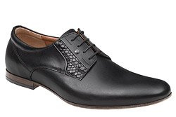 Półbuty wizytowe CONHPOL C-4923 Czarne