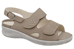 Sandały WALDLAUFER 811004 327 M Merle Beżowe na rzepy