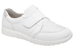 Półbuty WALDLAUFER 815M32 303 M Ira-Soft Białe na rzepy
