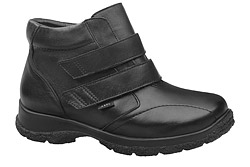 Botki AXEL Comfort 4002 H Czarne na 2-rzepy